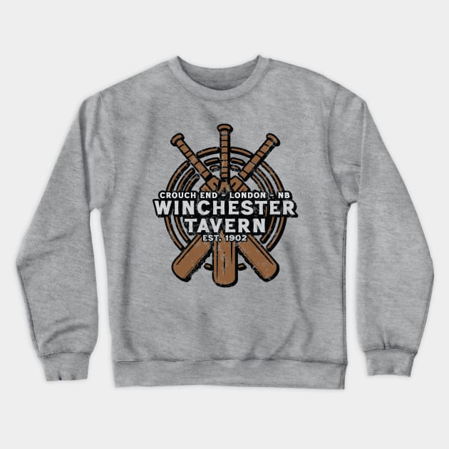 Winchester Tavern /// Vintage Apocalypse Fan Art Crewneck Sweatshirt by Trendsdk